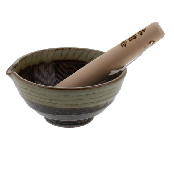 Traditional Mortar & Pestle Set (Suribachi & Surikogi) Extra Large