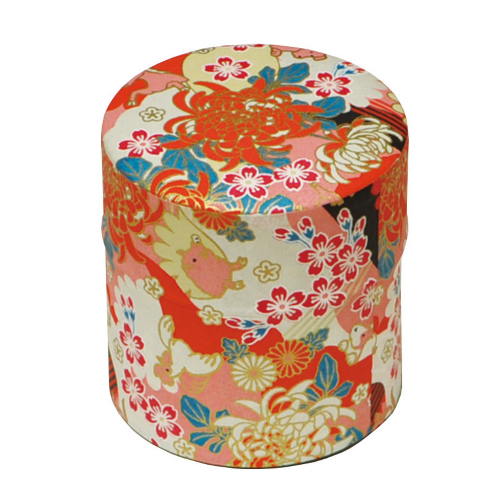 Mino Washi Tea Coffee Candy Storage Tin Container