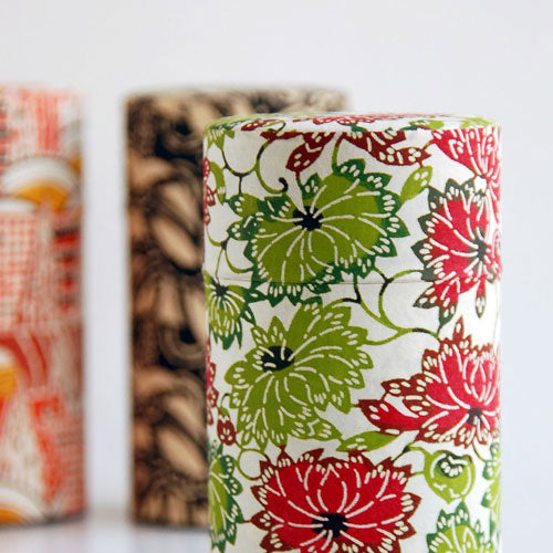 Mino Washi Tea Coffee Candy Storage Tin Container