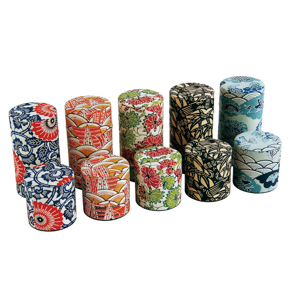 Mino Washi Tea Coffee Candy Storage Tin Container