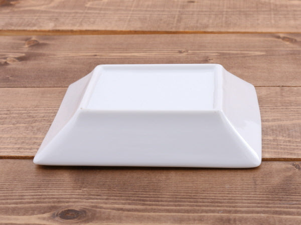 Porcelain White Square Plate Set of 4