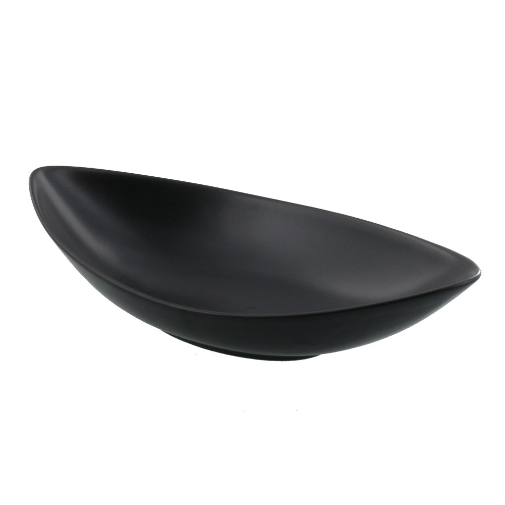 Ship/Leaf Shaped Stylish Cafe Bowl Black Set of 2