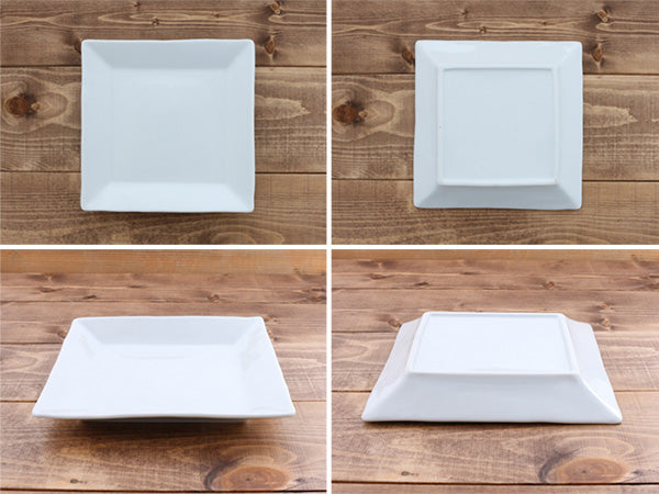 STUDIO BASIC Original White Square Plate Set of 2 - Medium