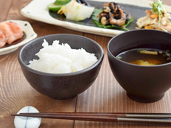 Rice Bowl Set of 4 - Matte Black – Zen Table Japan