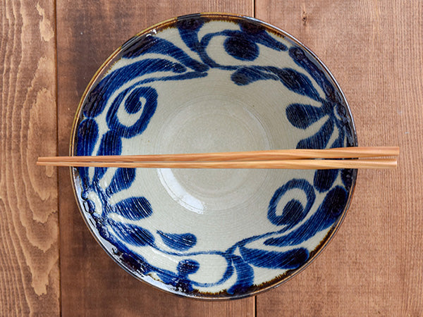 Ryukyukarakusa 7.3" Multi-Purpose Bowls Set of 2 - Blue