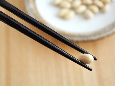 Natural Wood Chopsticks Set of 5 - Black